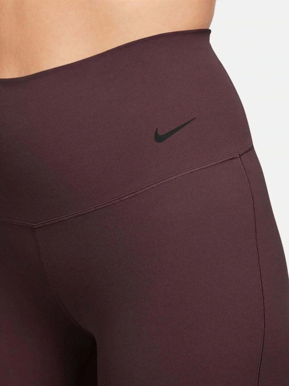 Women's Nike straight-leg sweatpants in dark brown